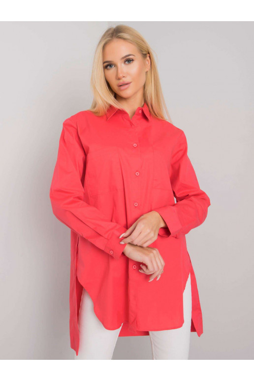 Korálová košile s rozparky Amersham Korálová košile s rozparky Amersham