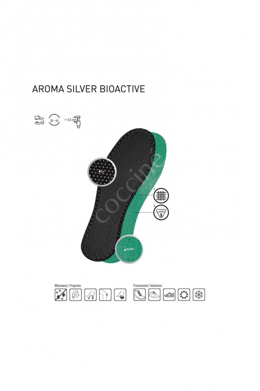 Coccine Antibacterical Insoles Aroma Silver Bioactive Coccine Antibacterical Insoles Aroma Silver Bioactive