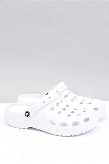 Pánské Klasické Nazouváky Bílé Crocsy