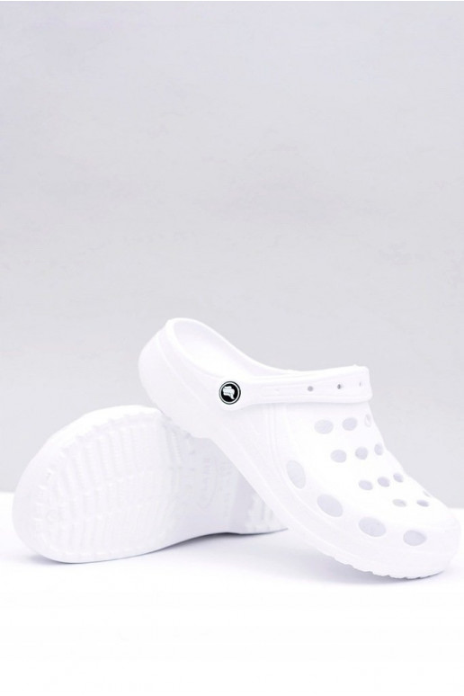 Pánské Klasické Nazouváky Bílé Crocsy Pánské Klasické Nazouváky Bílé Crocsy