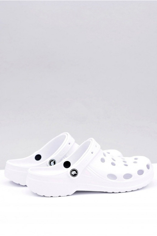 Pánské Klasické Nazouváky Bílé Crocsy Pánské Klasické Nazouváky Bílé Crocsy