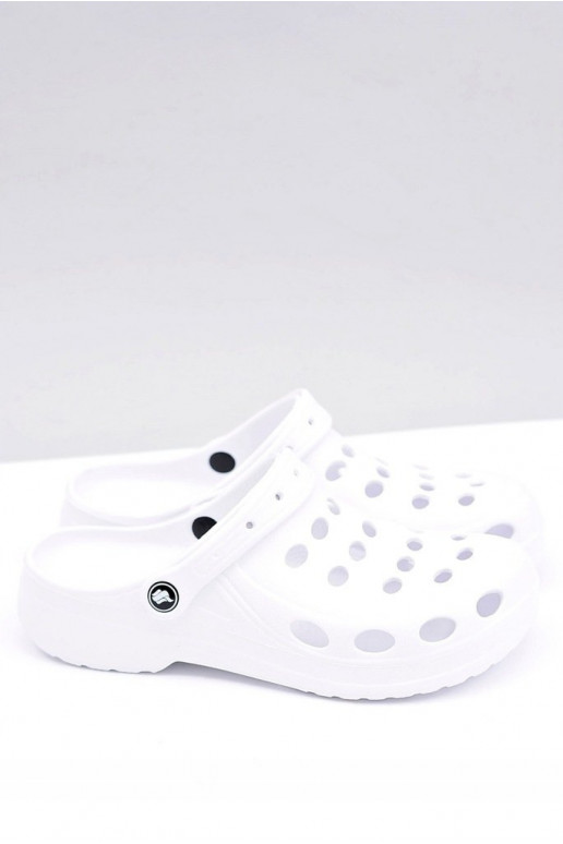 Pánské Klasické Nazouváky Bílé Crocsy Pánské Klasické Nazouváky Bílé Crocsy