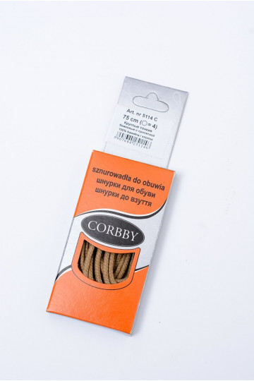 Corbby Béžové voskované tenké Tkaničky 2