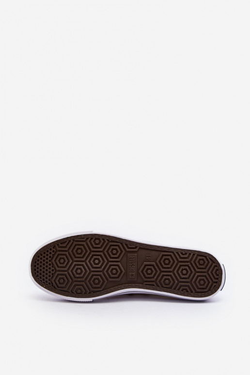 Big Star nízké pánské bílé tenisky T174102