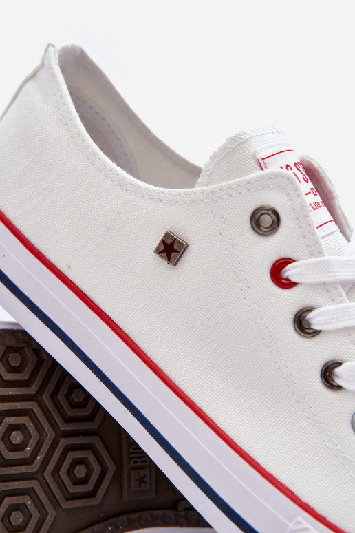 Big Star nízké pánské bílé tenisky T174102