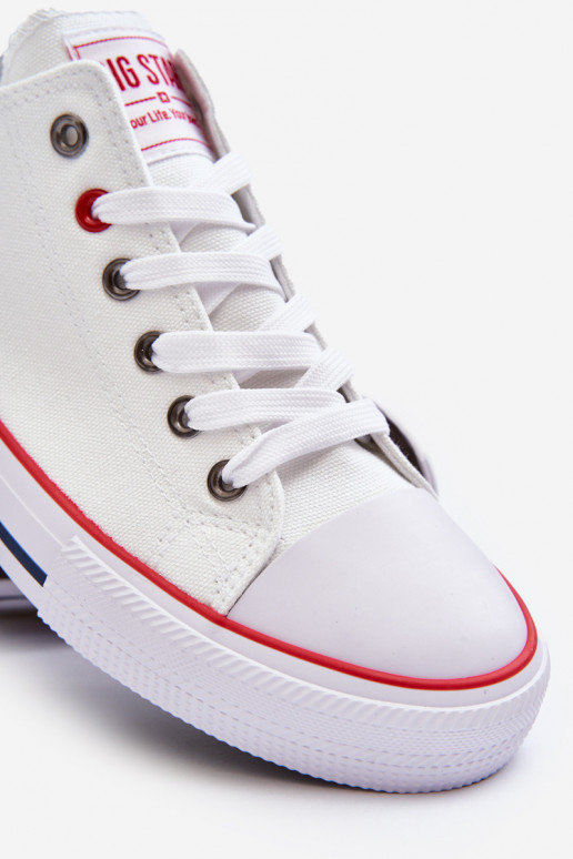 Big Star nízké pánské bílé tenisky T174102