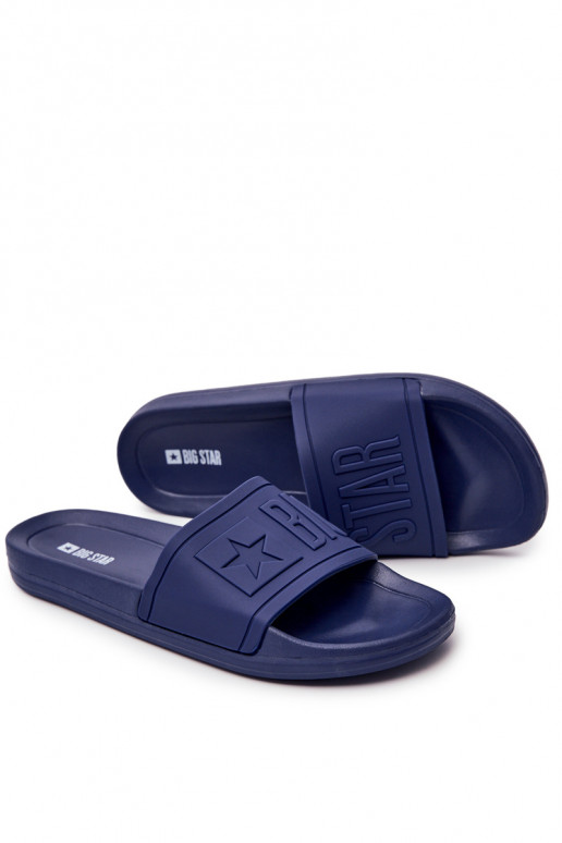 Pánské Klasické Nazouváky Big Star Tmavě Modré DD174688 Pánské Klasické Nazouváky Big Star Tmavě Modré DD174688