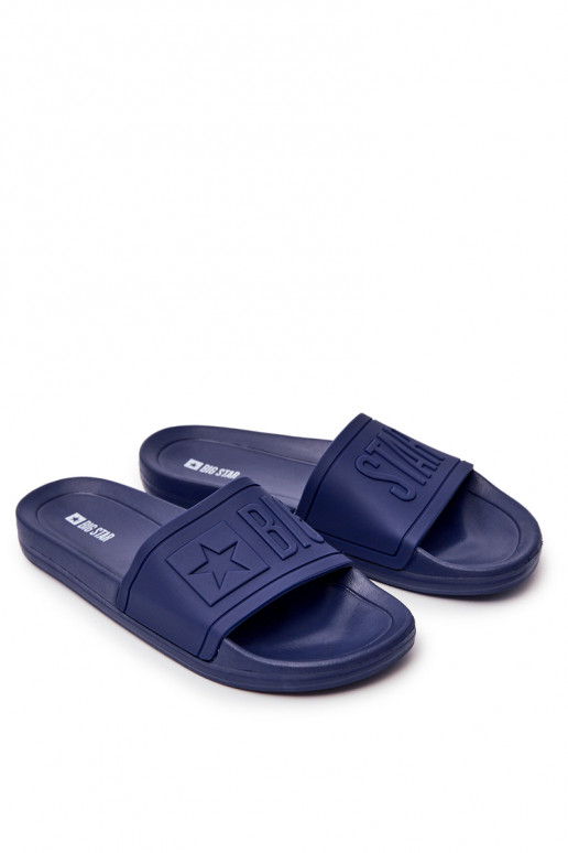 Pánské Klasické Nazouváky Big Star Tmavě Modré DD174688 Pánské Klasické Nazouváky Big Star Tmavě Modré DD174688
