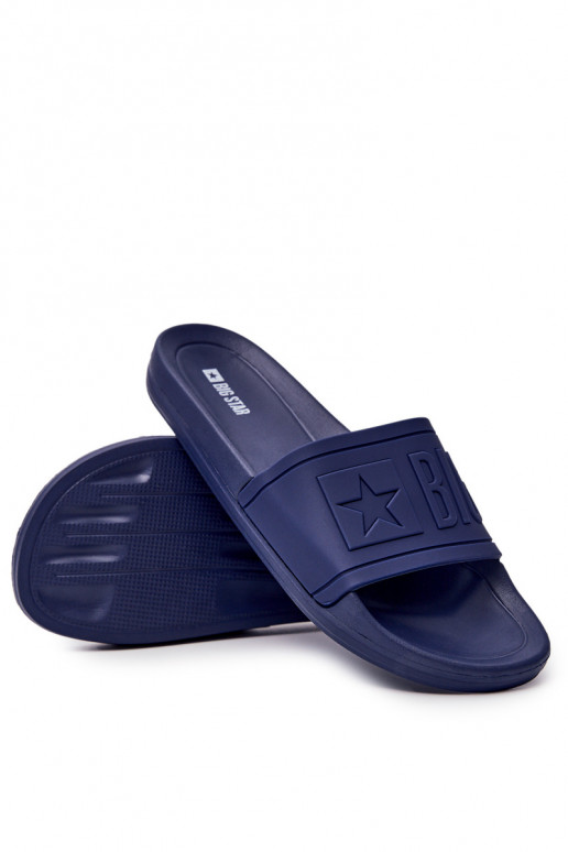 Pánské Klasické Nazouváky Big Star Tmavě Modré DD174688 Pánské Klasické Nazouváky Big Star Tmavě Modré DD174688