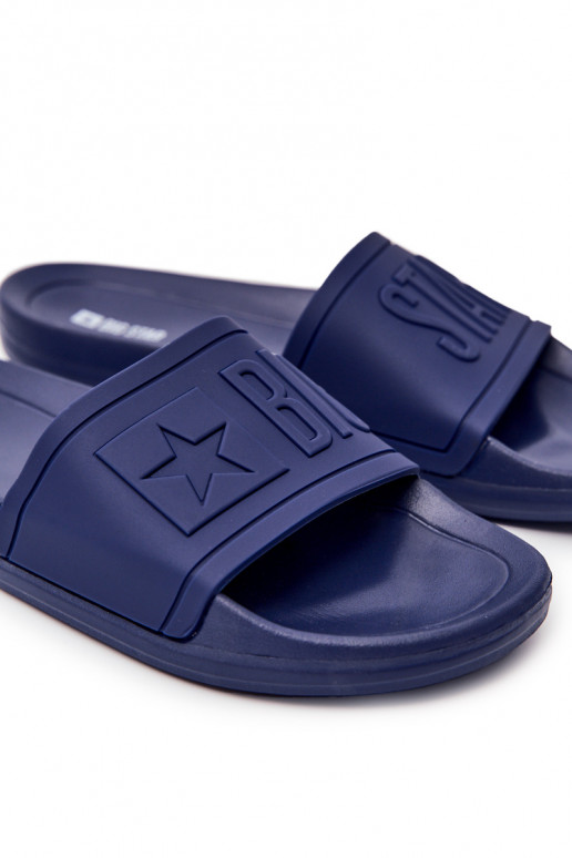Pánské Klasické Nazouváky Big Star Tmavě Modré DD174688 Pánské Klasické Nazouváky Big Star Tmavě Modré DD174688
