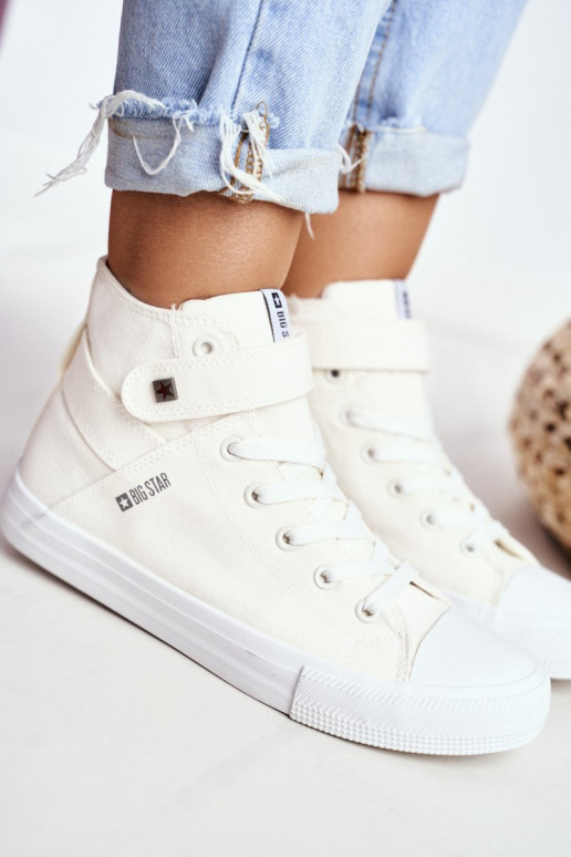  laisvalaikio batai su auliuku Big Star FF274579 baltos spalvos