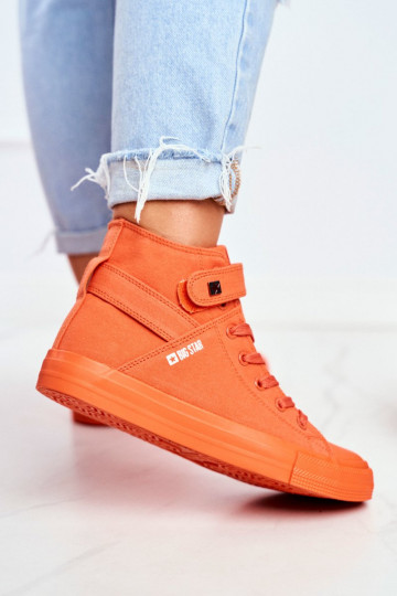 Dámské Vysoké Tenisky Big Star FF274583 Oranžové