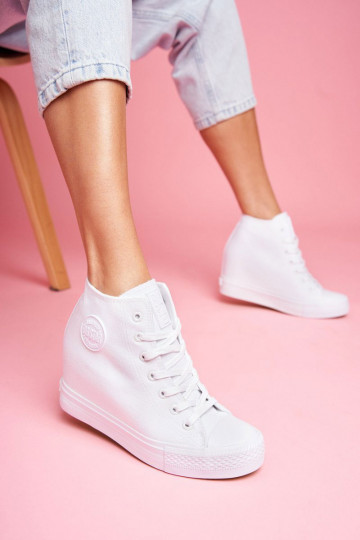Sneakers batai modelio batai  Big Star baltos spalvos FF274A192