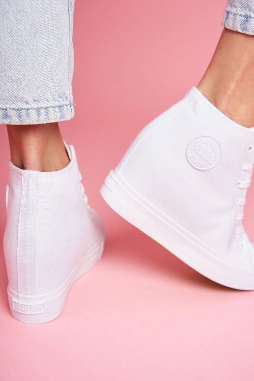 Sneakers batai modelio batai  Big Star baltos spalvos FF274A192