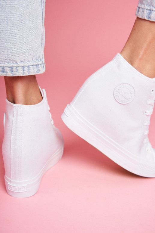 Sneakers batai modelio batai  Big Star baltos spalvos FF274A192