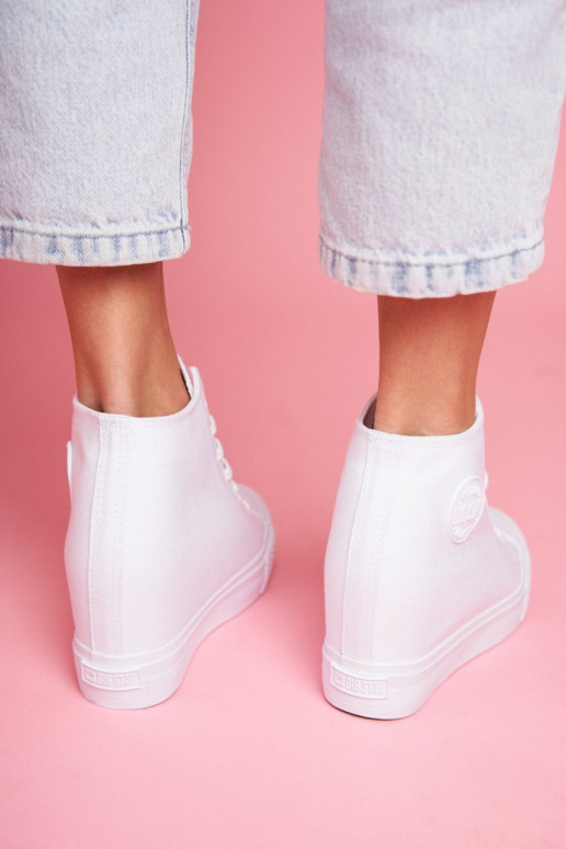 Sneakers batai modelio batai  Big Star baltos spalvos FF274A192