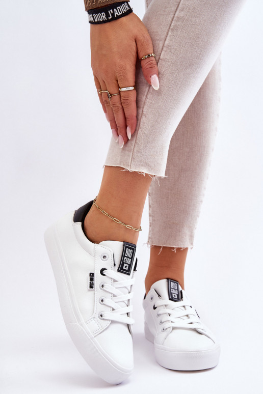 Sportbačiai Big Star EE274312 Baltos-Juodos spalvos