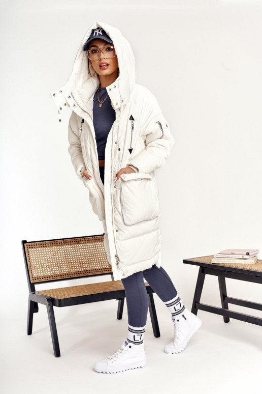  laisvalaikio batai su auliuku su plačiais padais BIG STAR FF274241 baltos spalvos