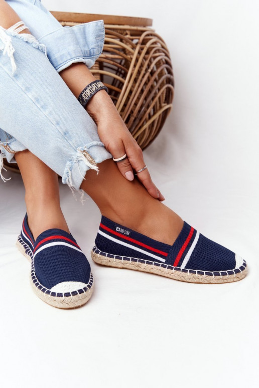 espadrilės  Big Star HH274483 tamsiai mėlynos spalvos espadrilės  Big Star HH274483 tamsiai mėlynos spalvos