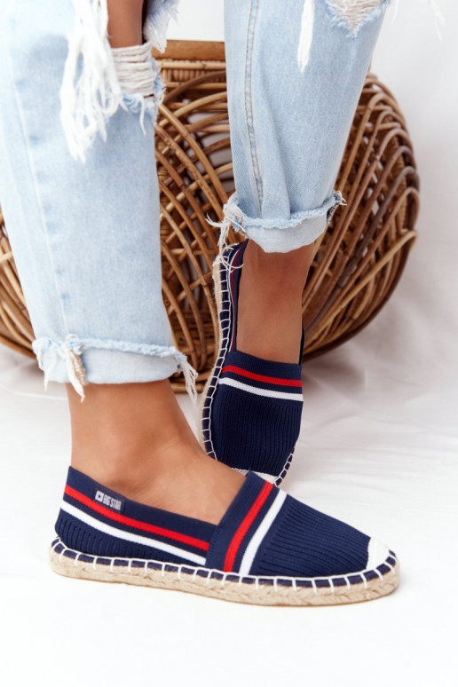 espadrilės  Big Star HH274483 tamsiai mėlynos spalvos espadrilės  Big Star HH274483 tamsiai mėlynos spalvos