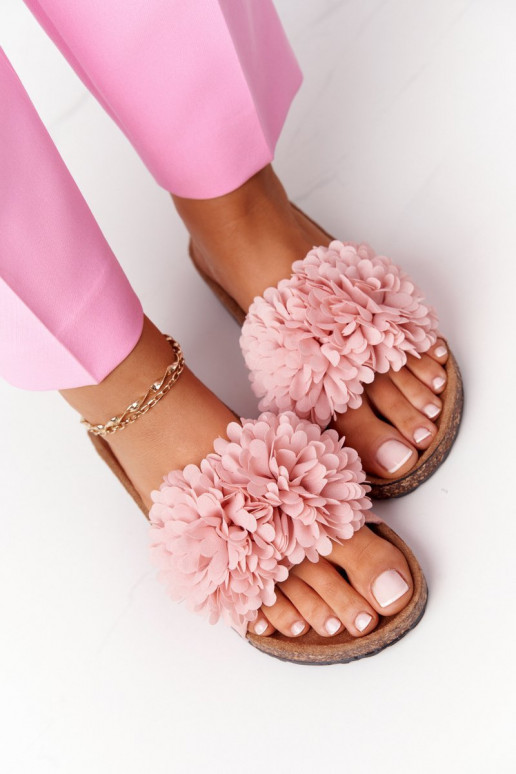 Nazouváky Na Korkové Podrážce Růžové Flowerbomb Nazouváky Na Korkové Podrážce Růžové Flowerbomb
