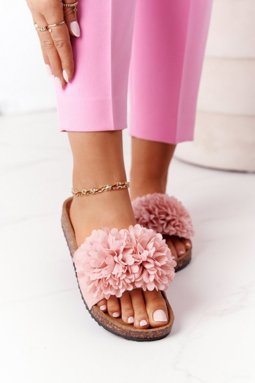 Nazouváky Na Korkové Podrážce Růžové Flowerbomb Nazouváky Na Korkové Podrážce Růžové Flowerbomb