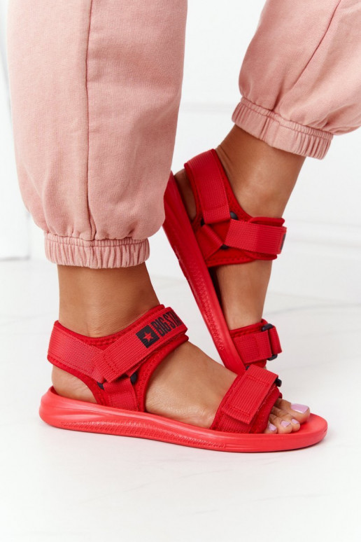 Dámské Sportovní Sandály Big Star HH274A027 červené