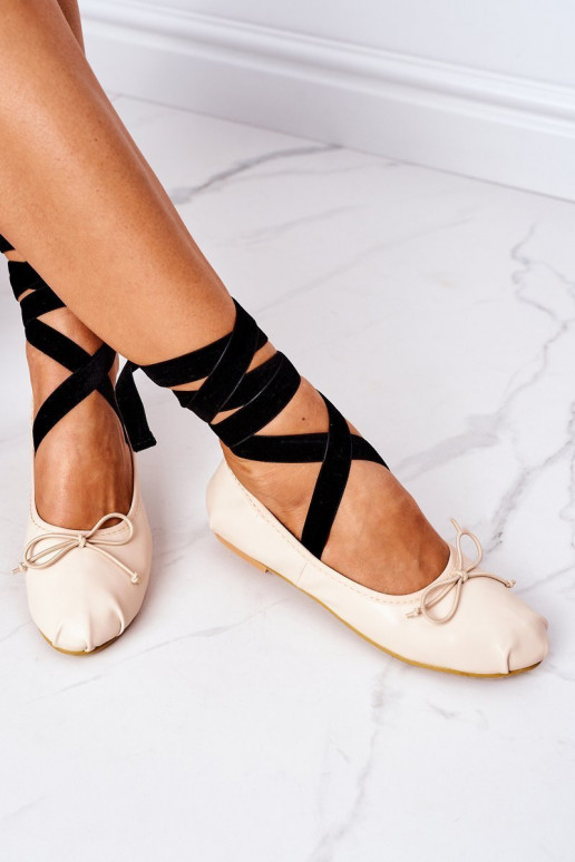 balerinos su kaspinėliais Lu Boo Nude