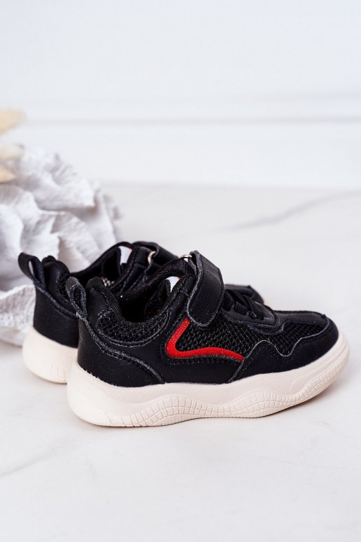 Vaikiški sportbačiai Sneakers batai modelio batai juodos spalvos Fun Vaikiški sportbačiai Sneakers batai modelio batai juodos spalvos Fun