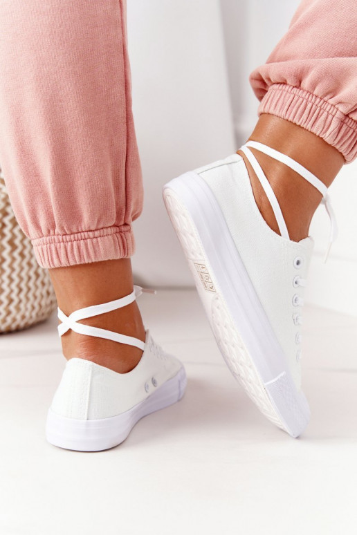 Klasické Dámské Tenisky Bílé Omerta