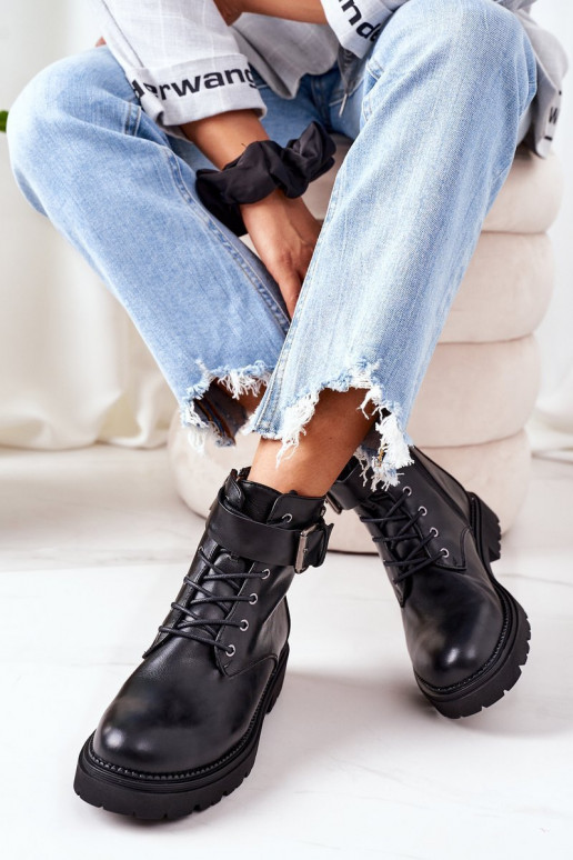 pašiltinti auliniai batai Cross Jeans EE2R4086C juodos spalvos  pašiltinti auliniai batai Cross Jeans EE2R4086C juodos spalvos