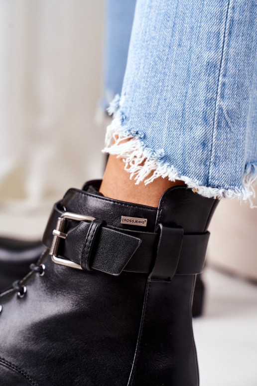 pašiltinti auliniai batai Cross Jeans EE2R4086C juodos spalvos  pašiltinti auliniai batai Cross Jeans EE2R4086C juodos spalvos