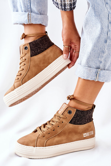  pašiltinti laisvalaikio batai Big Star II274145 rudos spalvos