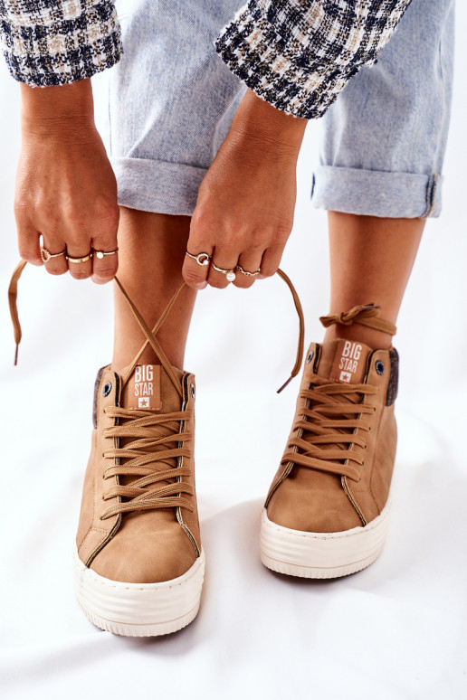 pašiltinti laisvalaikio batai Big Star II274145 rudos spalvos  pašiltinti laisvalaikio batai Big Star II274145 rudos spalvos