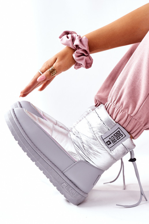 sniego batai Big Star II274118 sidabro spalvos  sniego batai Big Star II274118 sidabro spalvos