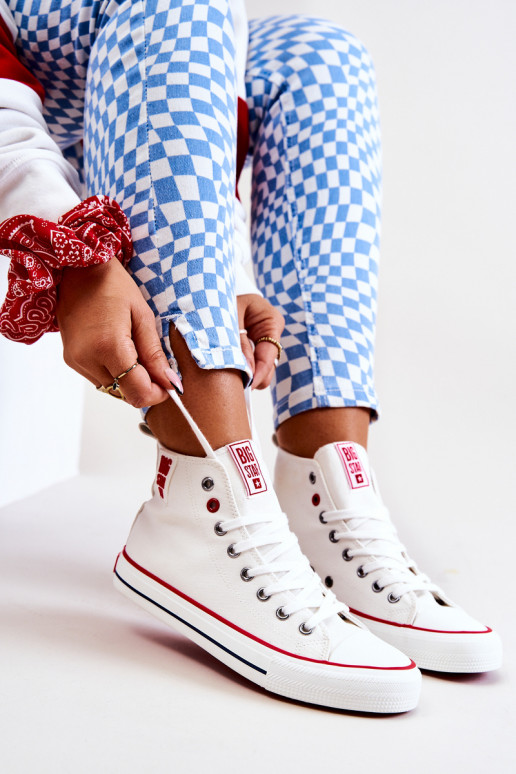 laisvalaikio batai su auliuku Big Star JJ274127 baltos spalvos