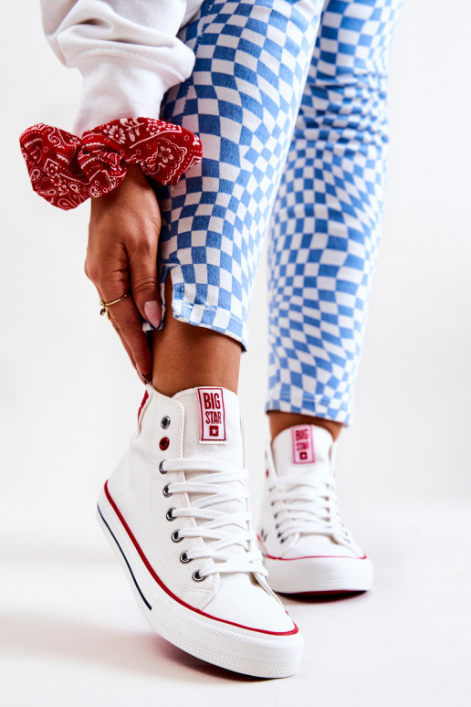 laisvalaikio batai su auliuku Big Star JJ274127 baltos spalvos