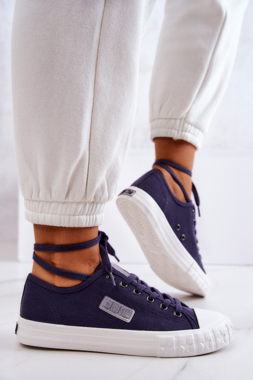 Klasikinio modelio   Moteriški batai BIG STAR JJ274494 tamsiai mėlynos spalvos