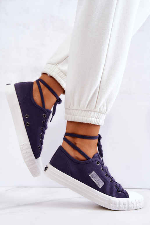 Klasikinio modelio   Moteriški batai BIG STAR JJ274494 tamsiai mėlynos spalvos