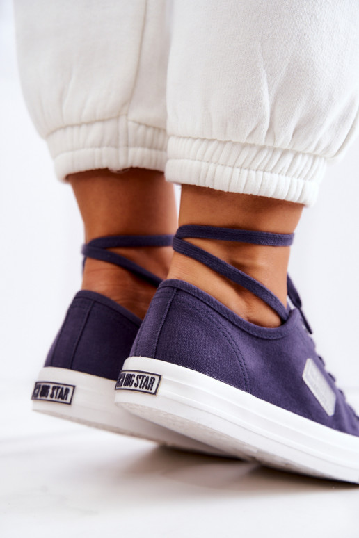 Klasikinio modelio   Moteriški batai BIG STAR JJ274494 tamsiai mėlynos spalvos