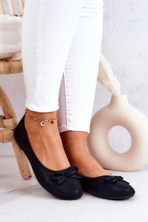 Klasikinio modelio Balerinos   juodos spalvos Fimme