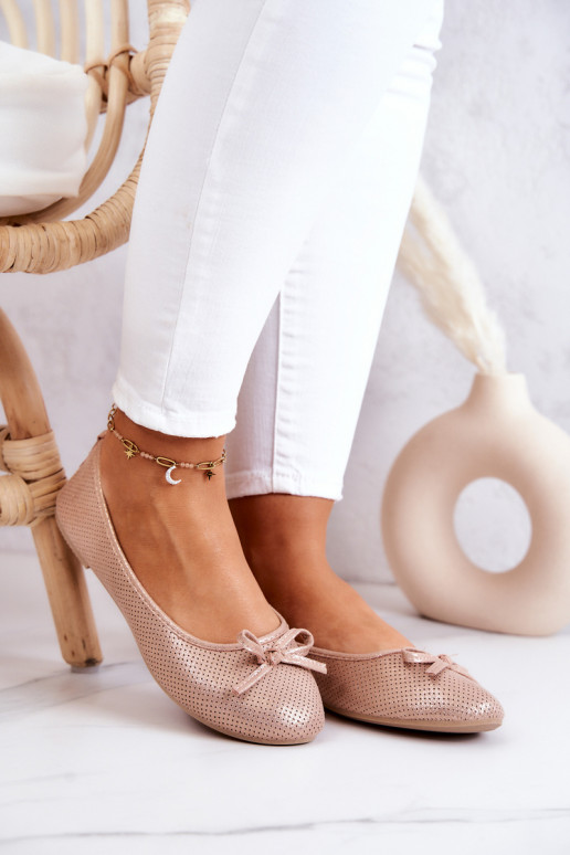 Klasikinio modelio Balerinos   rožinės spalvos Fimme