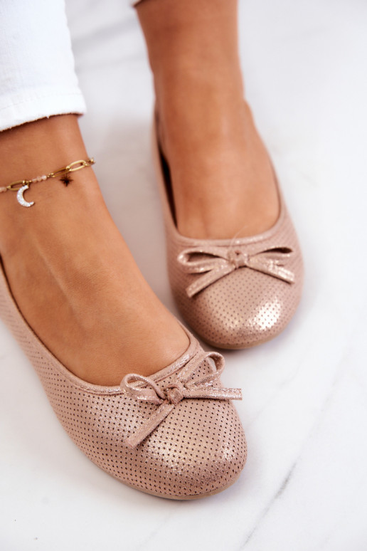 Klasikinio modelio Balerinos   rožinės spalvos Fimme