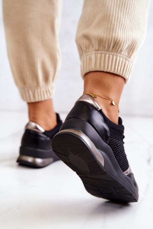 Madingi sportiniai bateliai  Sneakers juodos spalvos Danielle Madingi sportiniai bateliai  Sneakers juodos spalvos Danielle