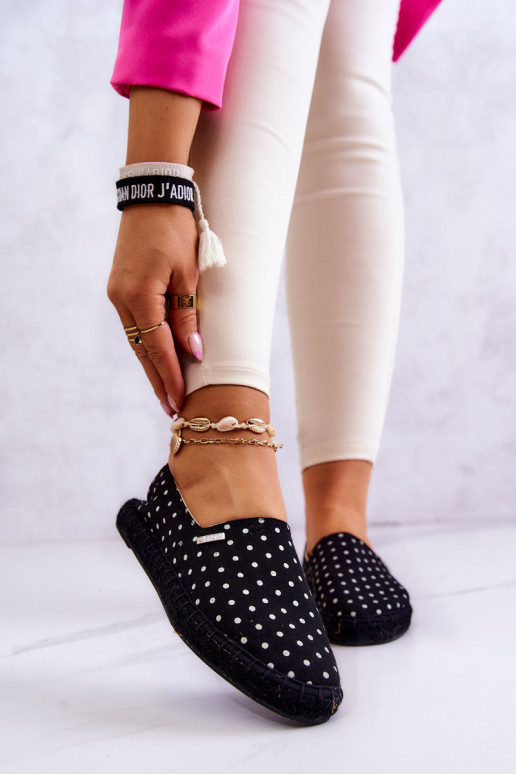  espadrilės su taškeliais Big Star JJ274867 juodos spalvos
