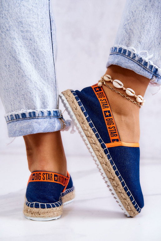 Medžiaginės espadrilės Big Star JJ274877 tamsiai mėlynos spalvos Medžiaginės espadrilės Big Star JJ274877 tamsiai mėlynos spalvos
