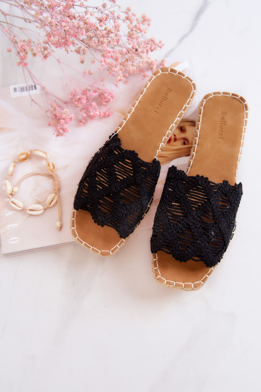 Lengvos šlepetės juodos spalvos Polly