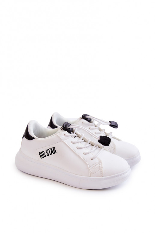 Vaikiški sportbačiai Big Star JJ374069 Baltos-juodos spalvos Vaikiški sportbačiai Big Star JJ374069 Baltos-juodos spalvos