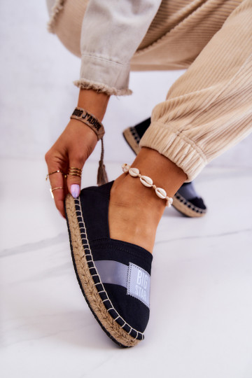 Stilingos Slip On espadrilės Big Star JJ274963 juodos spalvos 2