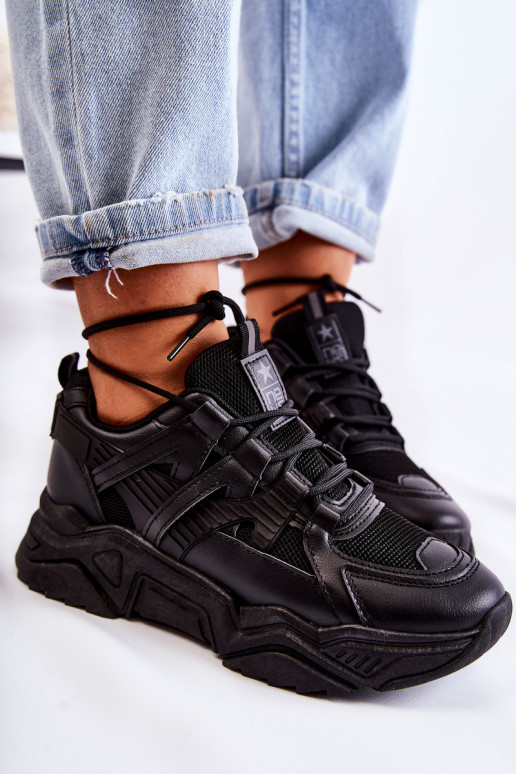 Dámská Sportovní Obuv Sneakersy Černá Daren Dámská Sportovní Obuv Sneakersy Černá Daren